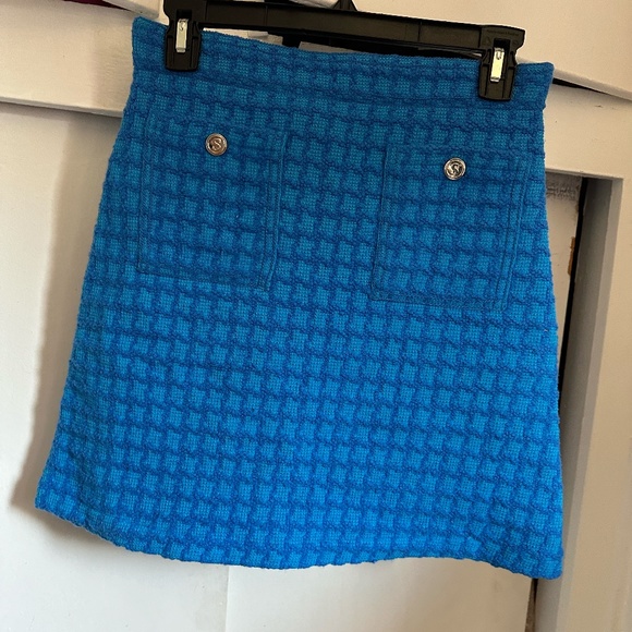 Sandro tweed wool blend mini skirt U.S Small FINAL PRICE NO OFFER CONSIDERED - Picture 4 of 6